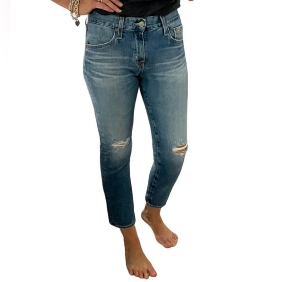 Ag Adriano Goldschmied Denim - AG ADRIANO GOLDSCHMIED AG-ED DENIM EX-BOYFRIEND SLOUCHY SLIM
BLUE JEANS- Size 26